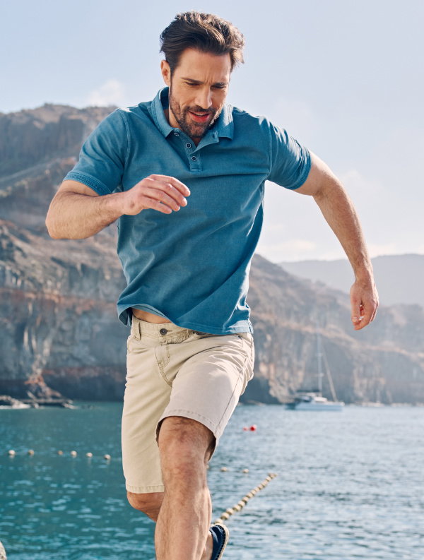 Feintwill-Shorts mit Workerdetails