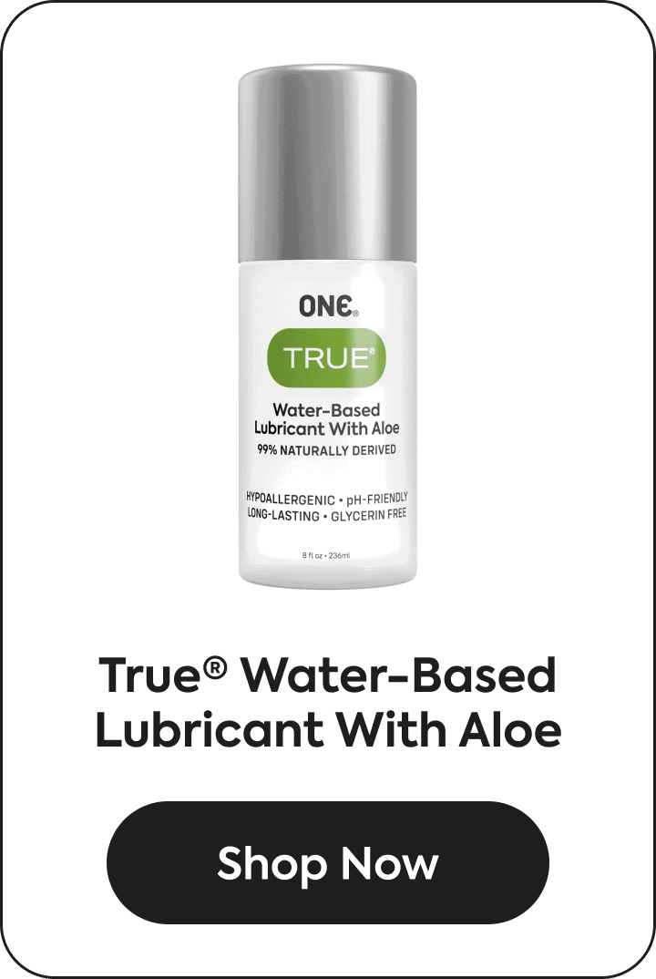 true water-based lubricant with aloe - shop now