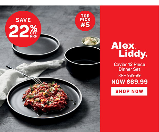 Alex Liddy Caviar 12 Piece Dinner Set