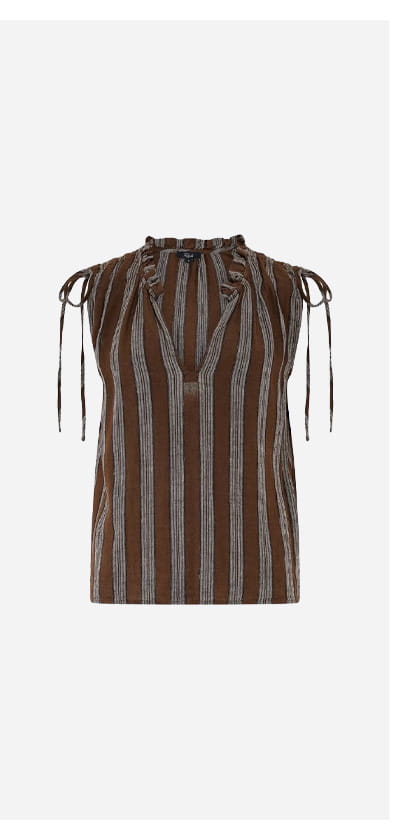 Sosa Top In Oak Stripe