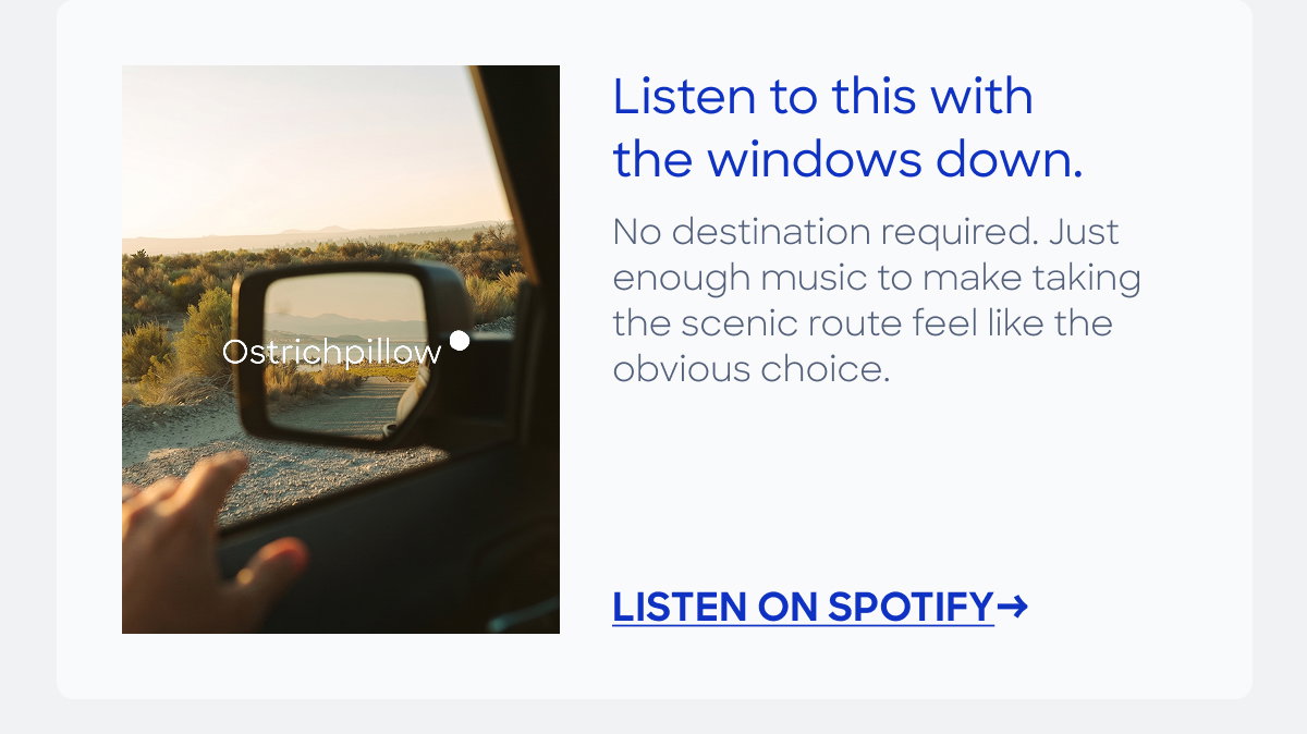 listen to our playlist for winding down