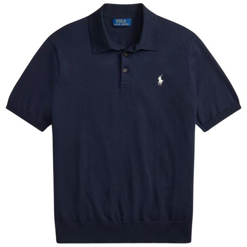 Polo Ralph Lauren Cotton Polo Collar Jumper - Navy