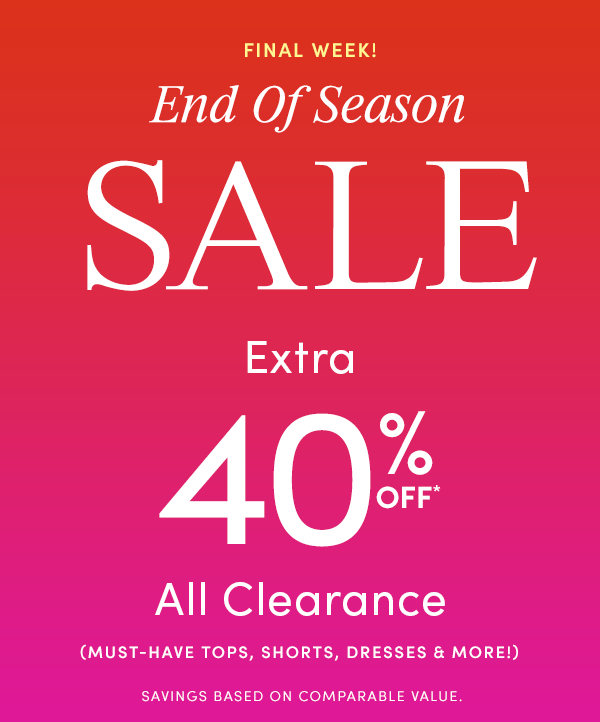 Extra 40% off