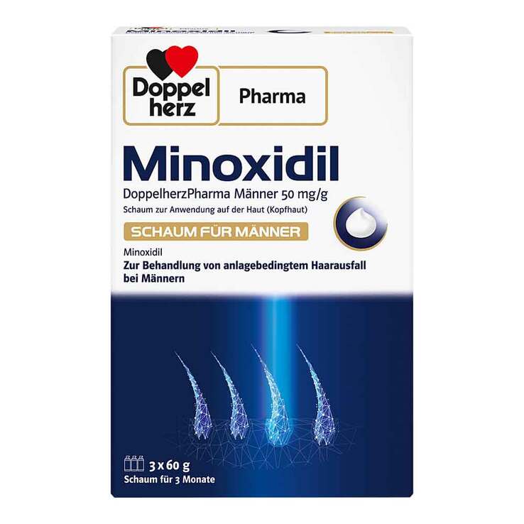 Minoxidil Doppelherzpharma MĂ€nner 50 mg / g Schaumâ”