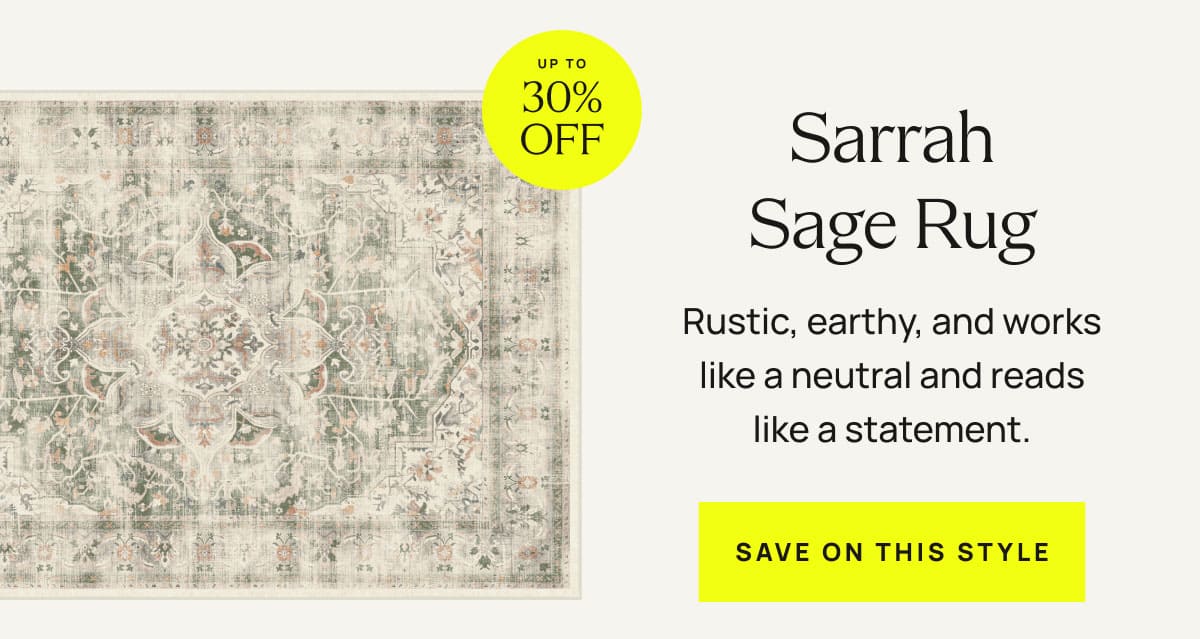 Sarrah Sage Rug | Save On This Style 