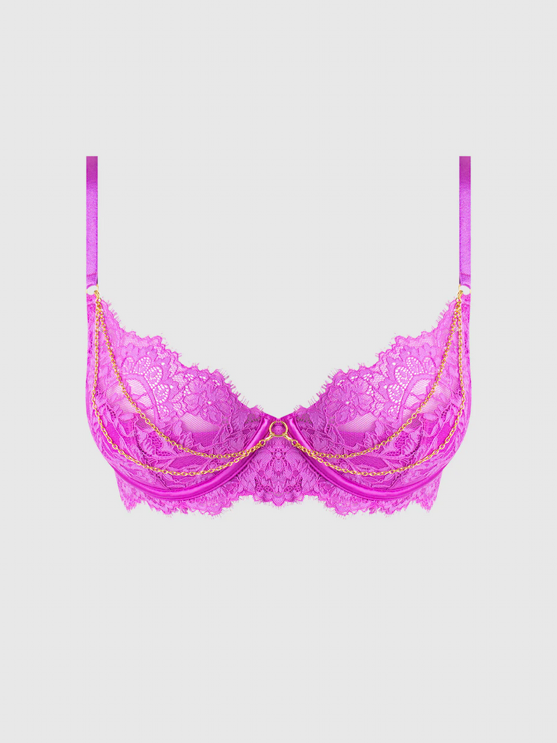 Arianna Lace & Chains Underwire Bra