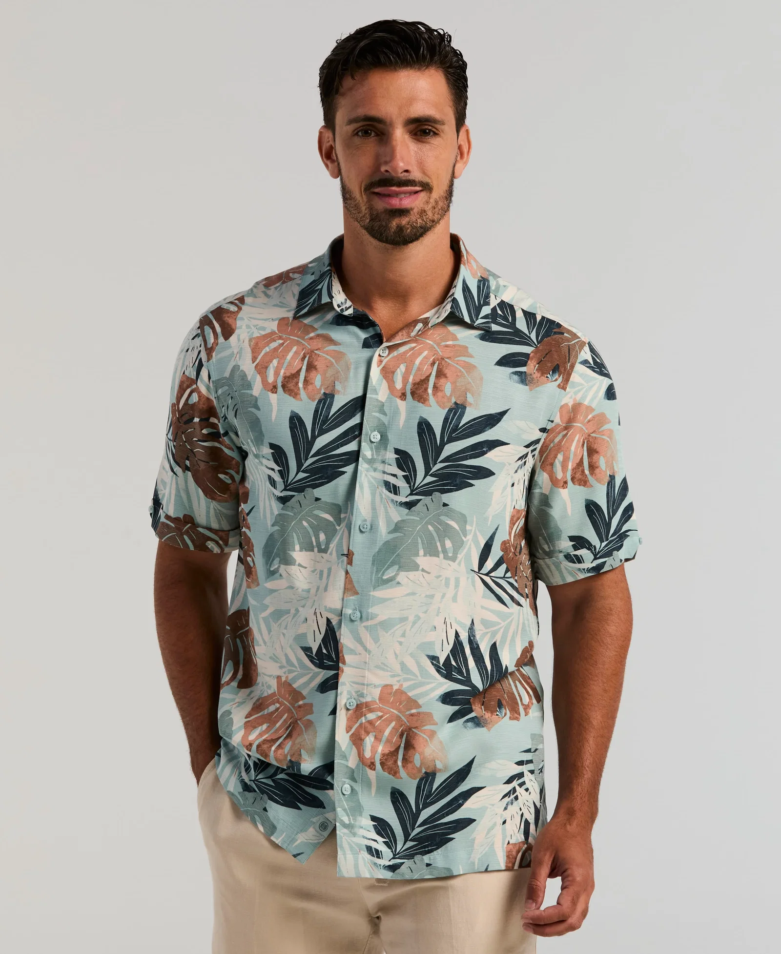 Image of Tropical Print Shirt