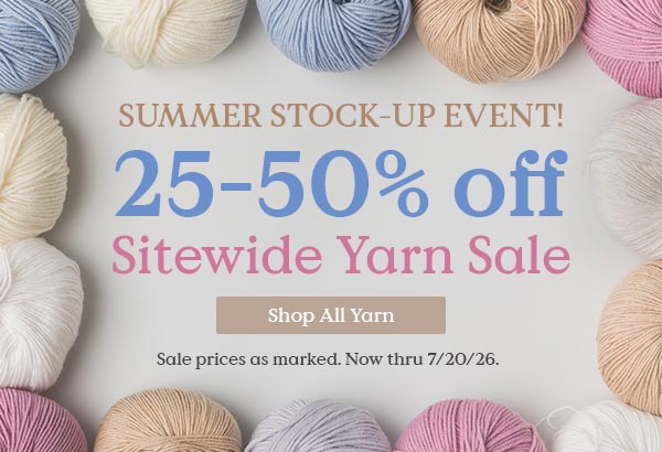25-50% Off All Yarn