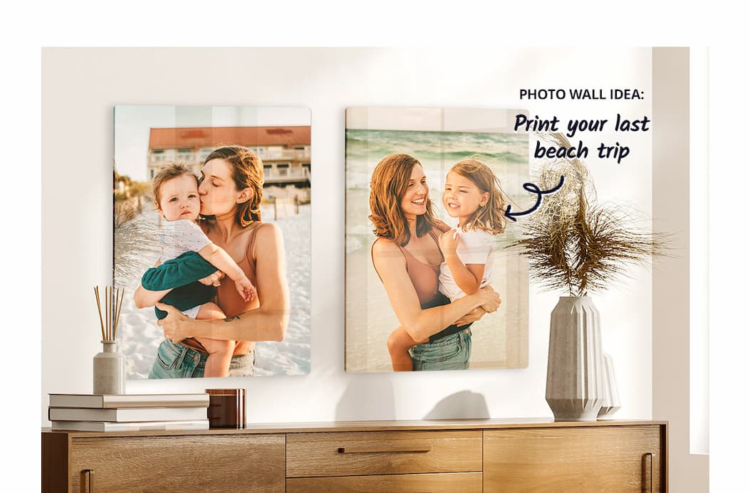 Photo Wall Idea: Print your last beach trip!