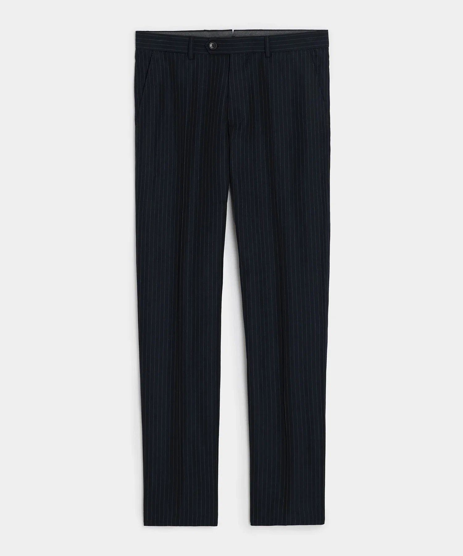 Image of Italian Cotton-Linen Pinstripe Sutton Trouser