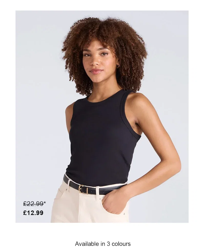Ribbed Womens Tank Top
