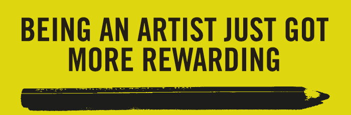 Being an artist just got move rewarding