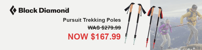 Black Diamond Pursuit Trekking Poles now $167.99