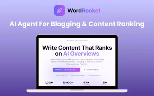 WordRocket – AI Agent For Blogging & Content Ranking (BYOK)