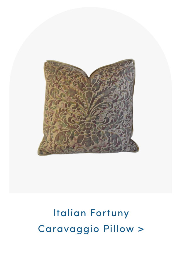 Italian Fortuny Caravaggio Pillow