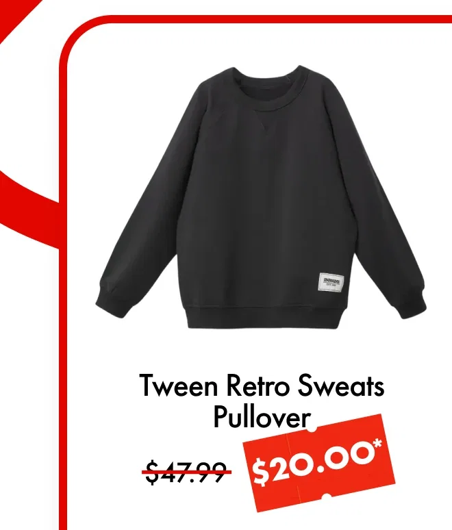 Tween Retro Sweats Pullover