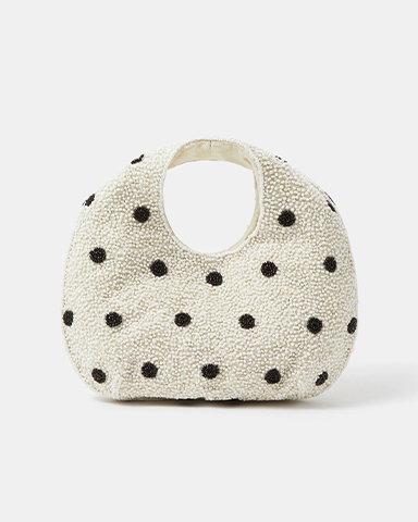Accessorize Cream Polka Dot Grab Bag