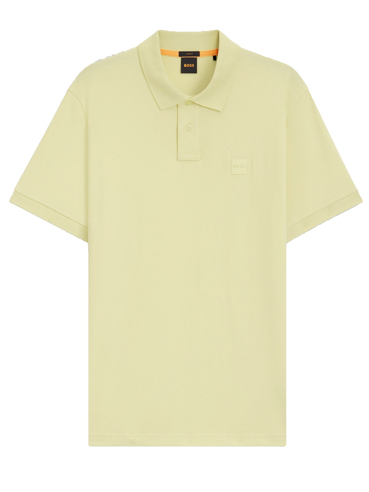 Lightweight stretch pique polo shirt with logo emblem