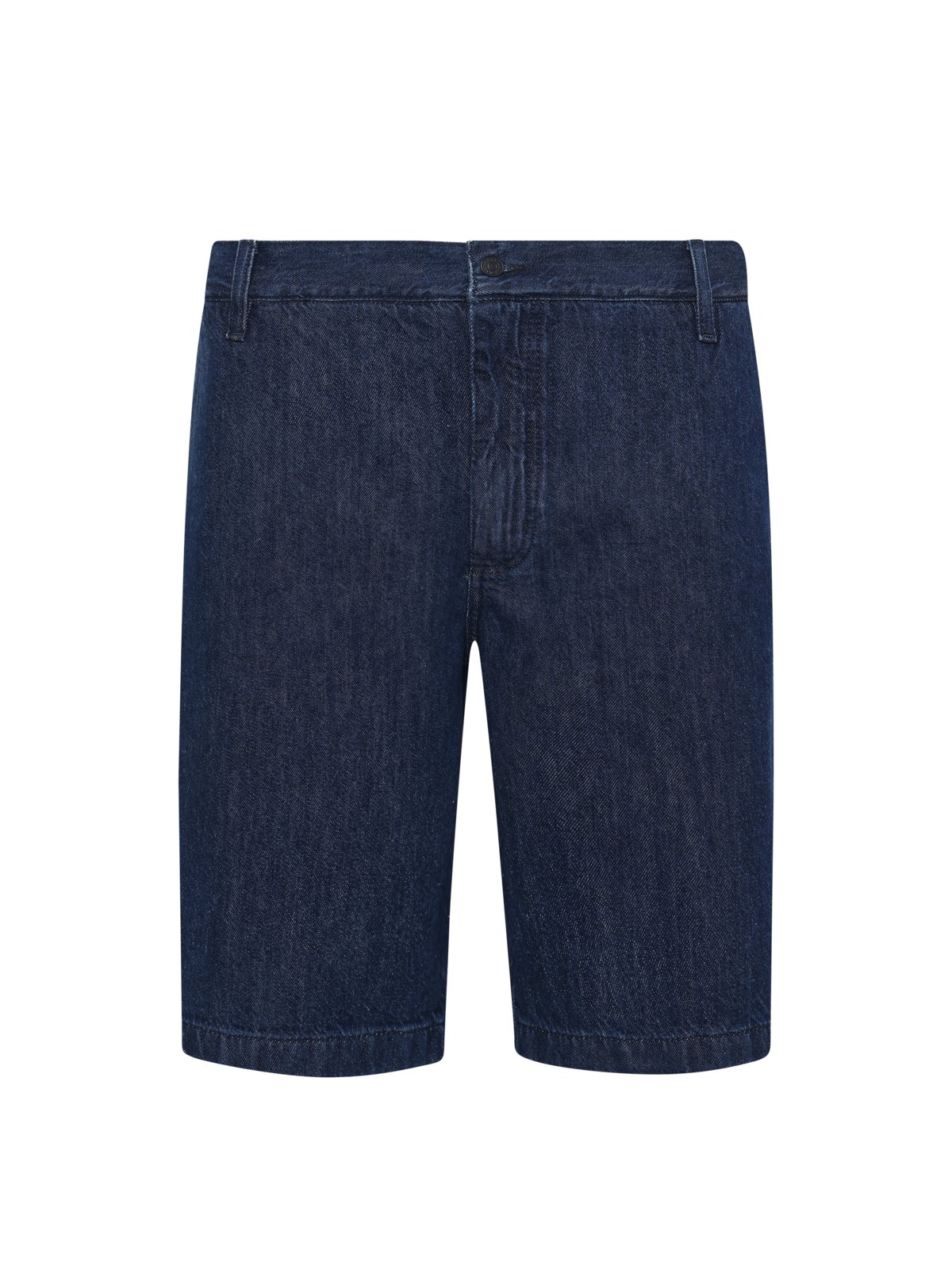 Sandrew denim shorts with elastic waistband