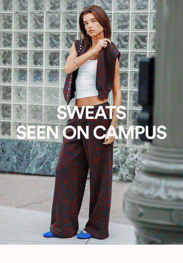 Sweats seen on campus