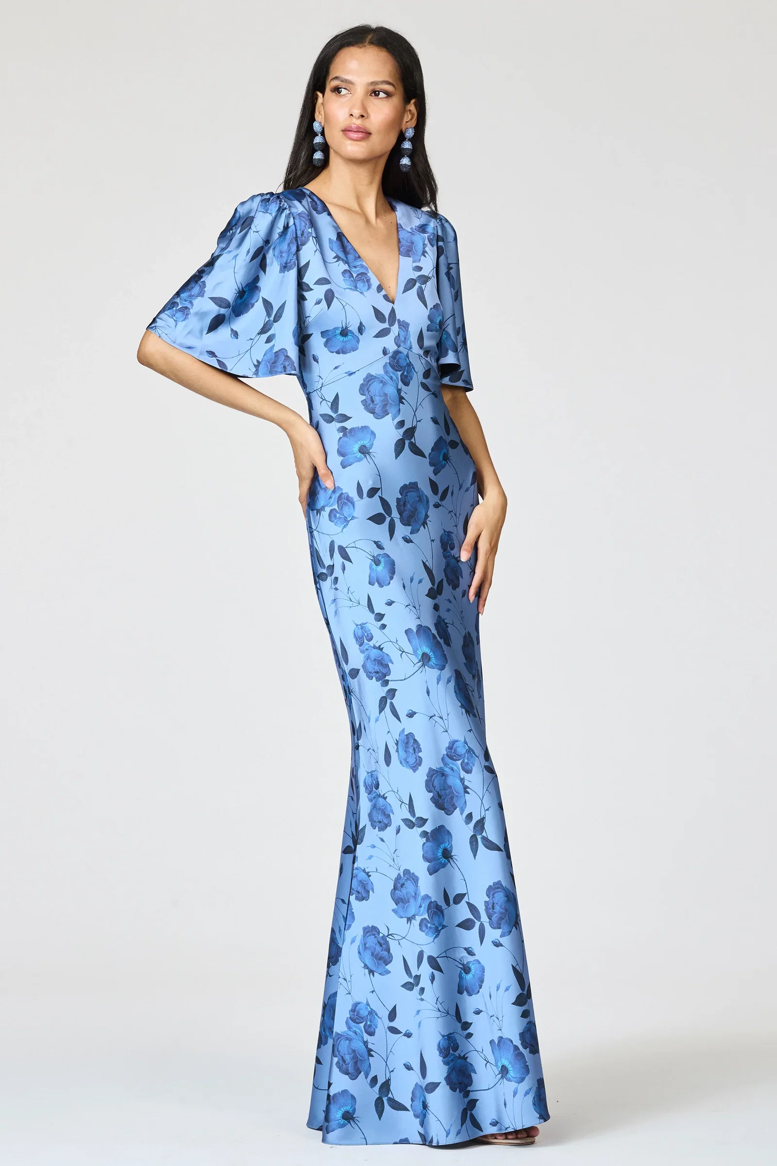 Image of MAE GOWN - WILD STEEL ROSES