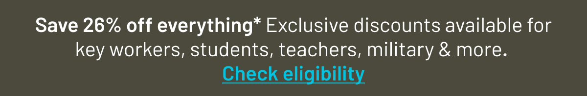 Save 26% off everything