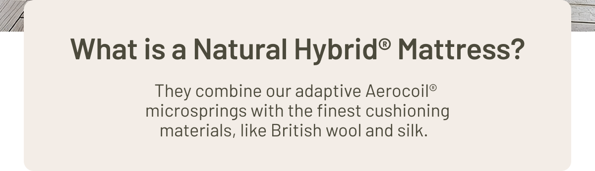 What is a natural hybrid mattress