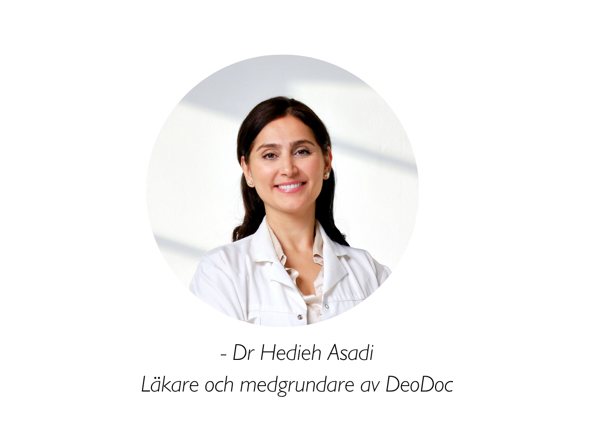 Dr Hedieh Asadi. Läkare och medgrundare av DeoDoc