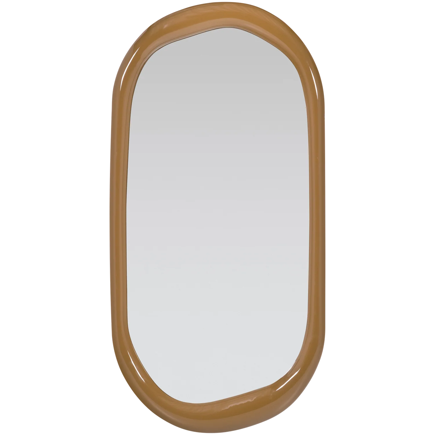 Image of WOOOD passpiegel 120 cm Norea - Hout - Hoogglans Honinggeel - 180x80x5