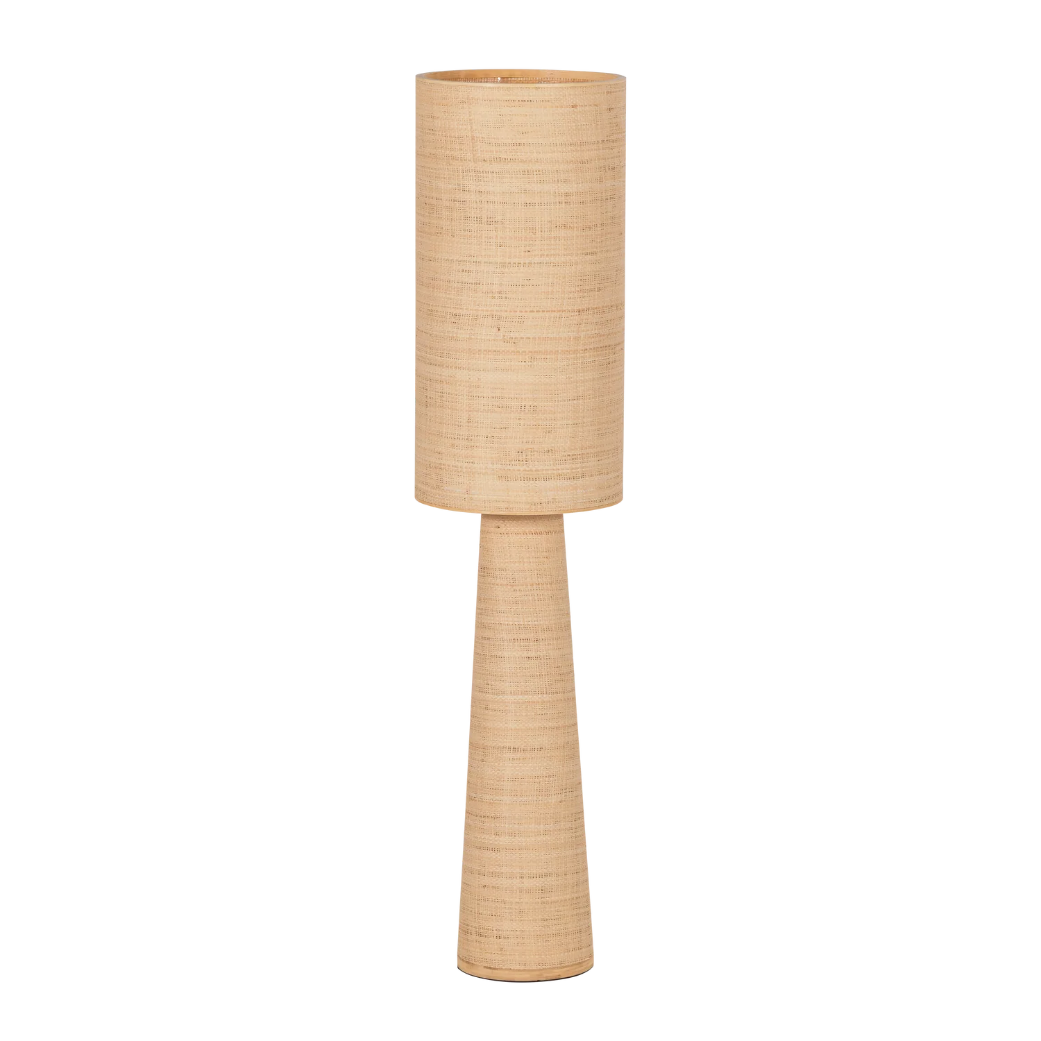 Image of WOOOD vloerlamp Ø 30 cm Syro - Raffia - Naturel - 130x30x30