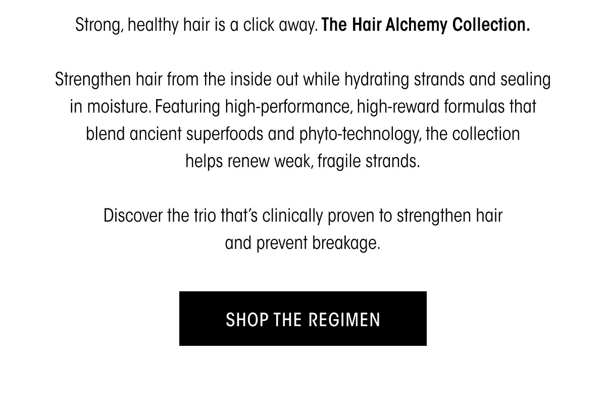 DISCOVER HAIR ALCHEMY.