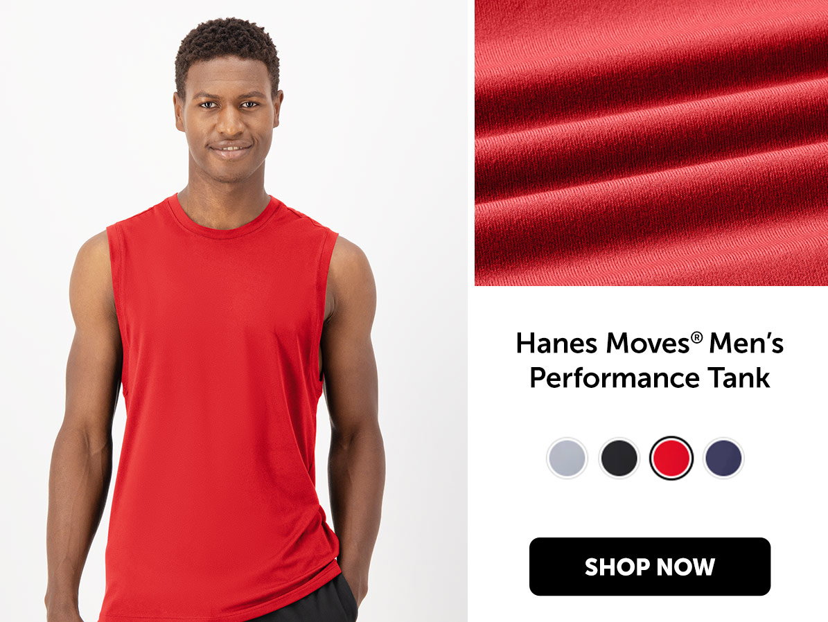 Hanes Moves Men’s Performance Tank