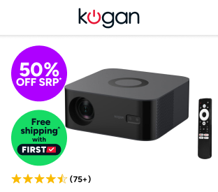 Kogan Smart AI Google TV Projector Product Image
