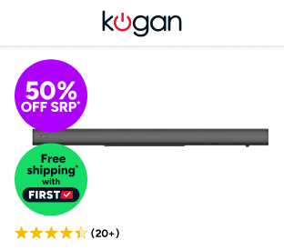 Kogan 2.1 Channel 110W Dolby Soundbar with Built-in Subwoofer  Product Image