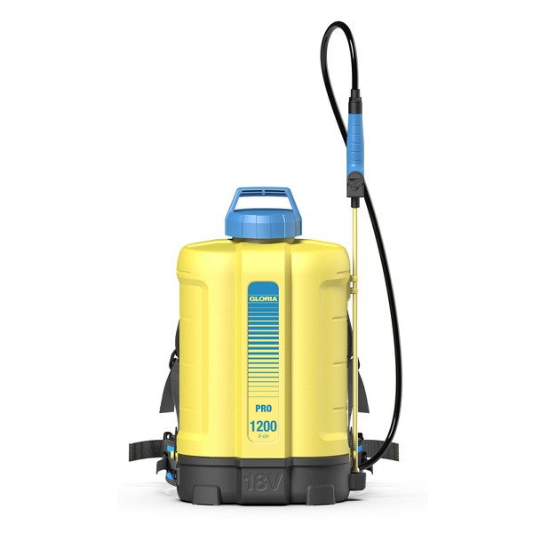 Accu rugspuit | Gloria Pro | 12 liter (Max. 3 bar, Incl. twee mondstukken, Excl. accu en lader)