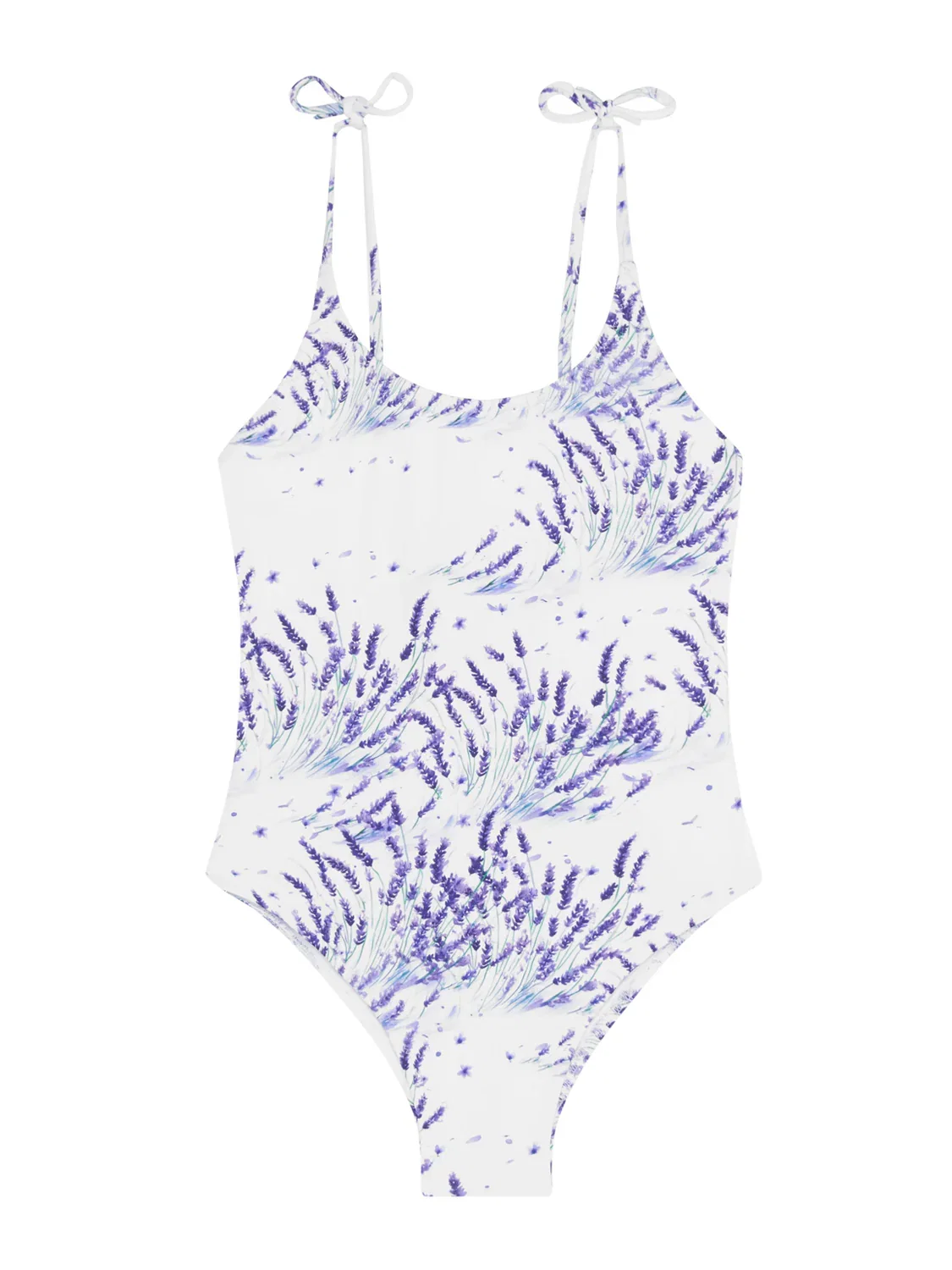 Image of Badeanzug Lavender Weiß