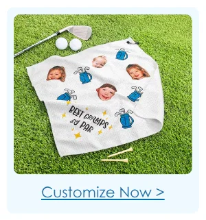 Head Photo Golf Towel
