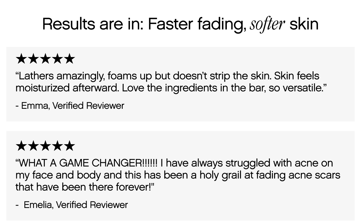 Results are in: Faster fading, softer skin