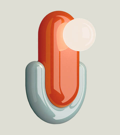 Eclair Wall Sconce  by Ferroluce