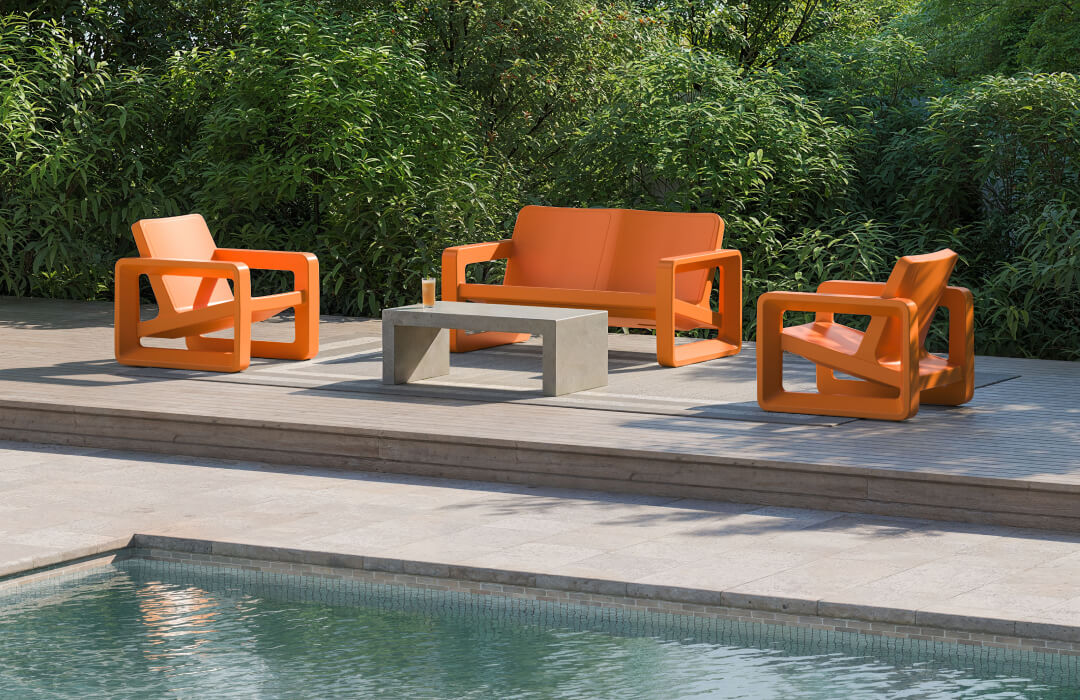 Deck Outdoor Lounge Chair  by Tupelo Goods