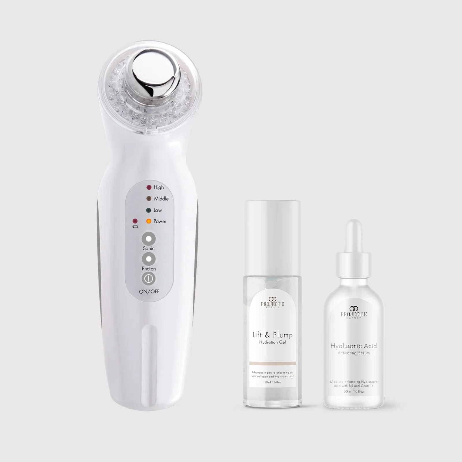 SkinSonic | LED Ultrasonic Wand (Facial & Eye Photon Hydration Set)