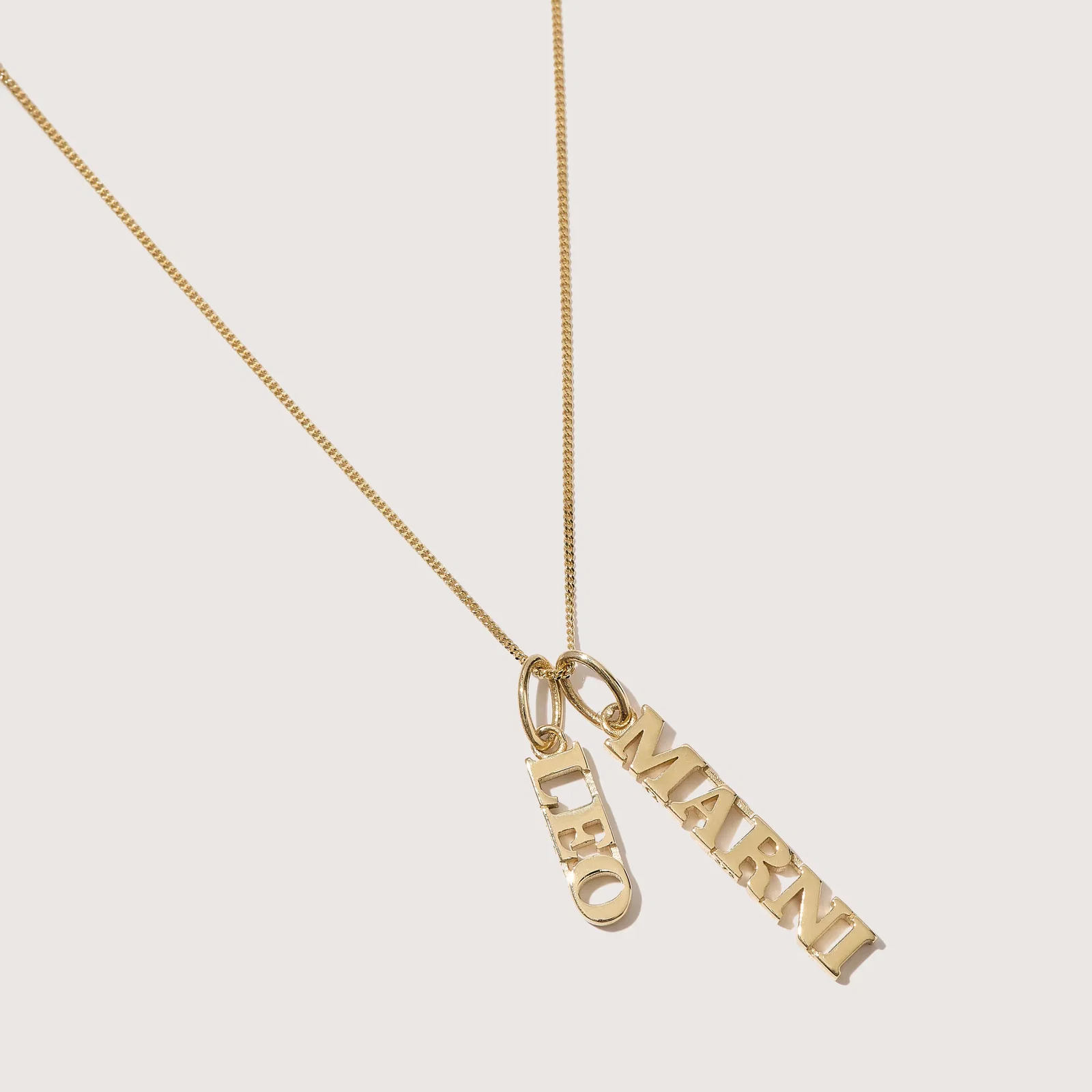 Image of Solid Gold Name Pendant (Made To Order)