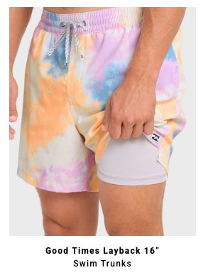 Lineup Laybacks 16" Swim Trunks
