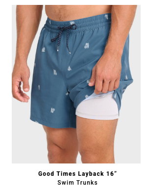 Lineup Laybacks 16" Swim Trunks