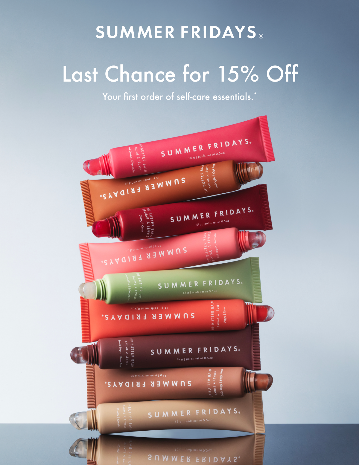 Last Chance for 15% Off
