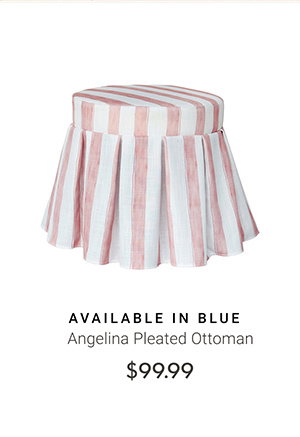 Angelina Pleated Ottoman