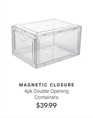 4pk Double Opening Containers (Magnetic Closure) 
