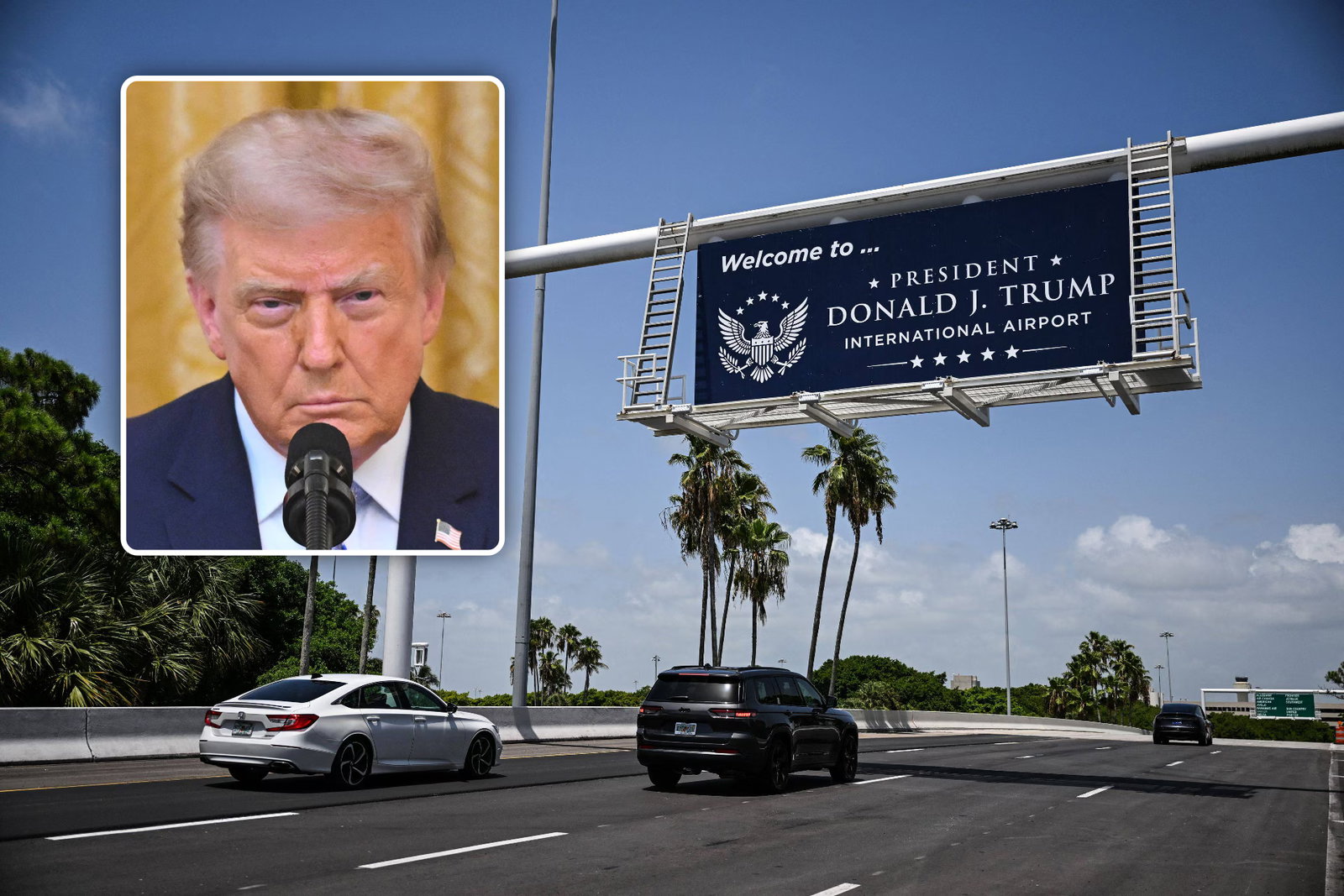 Grote vliegmaatschappij vreest volgens uitgelekte nota dat reizigers luchthaven die naar Trump genoemd werd zullen mijden