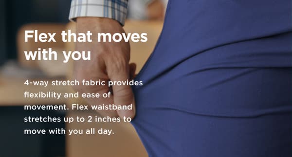 Haggar Sport offers flex that moves with you