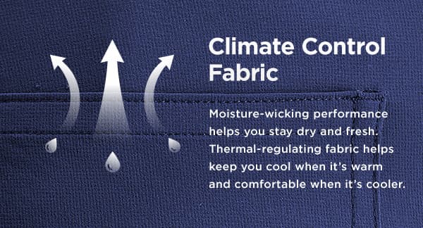 Haggar Sport offers climate control fabric